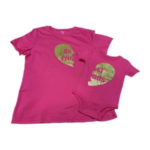 Mommy and me set
Best friends 
Adult size L 
BABY 9-12 months